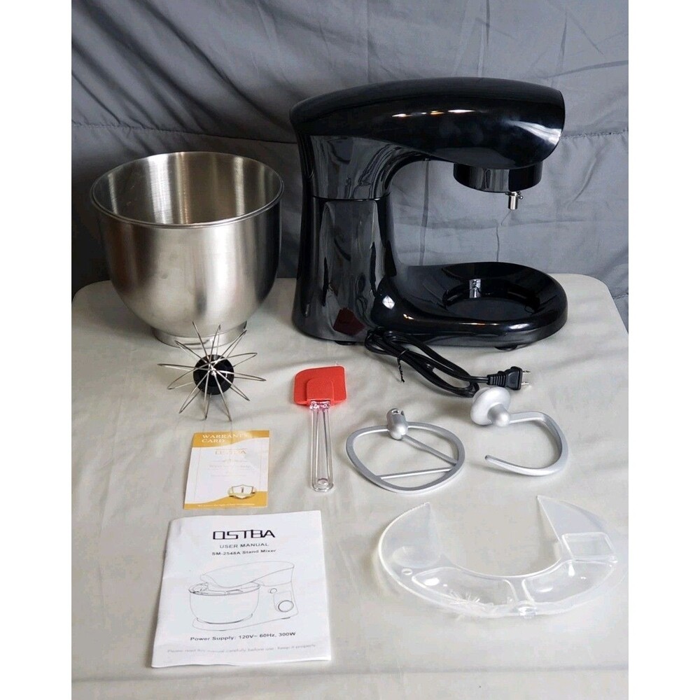 Ostba Black Stand Mixer 8 Piece Fresh Out Box Used Once Still Have Original Box. - Picture 5 of 9